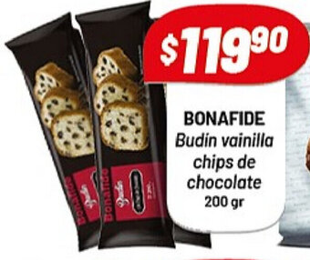 Almacor Bonafide Budin vainilla chips de chocolate 200gr oferta