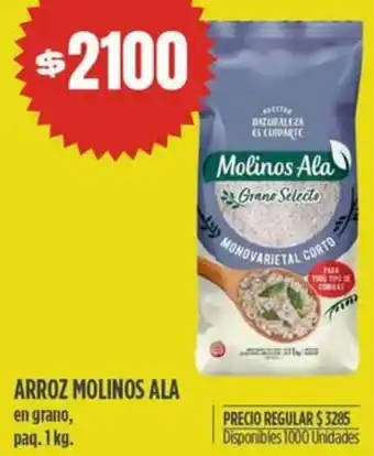 Supermercados Vea ARROZ MOLINOS ALA 1kg oferta