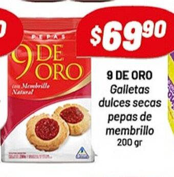 Almacor 9 De Oro Galletas dulces secas pepas de membrillo 200gr oferta