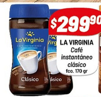 Almacor La Virginia café instantaneo clásico 170gr oferta