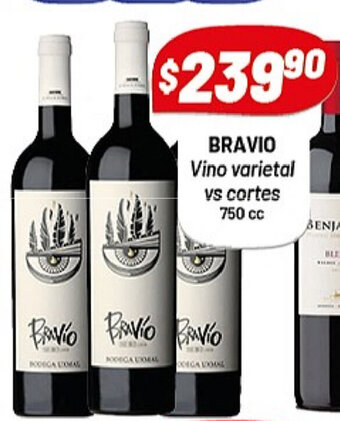 Almacor Bravio Vino varietal vs cortes 750cc oferta