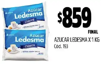Supermercados Yaguar AZUCAR LEDESMA X 1KG oferta