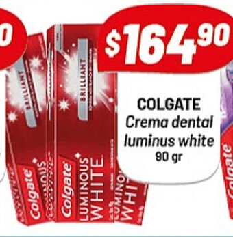 Almacor Colgate Crema dental luminus white 90gr oferta