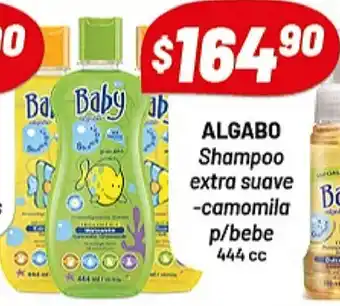 Almacor Algabo Shampoo extra suave camomilla p/bebe 444cc oferta