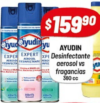 Almacor Ayudin Desinfectante aerosol vs fragancias 360cc oferta
