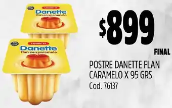 Supermercados Yaguar POSTRE DANETTE FLAN CARAMELO X 95GR oferta