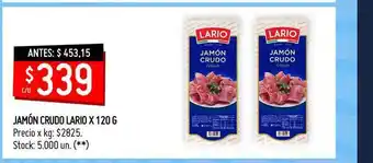 Walmart Jamón Crudo Lario oferta