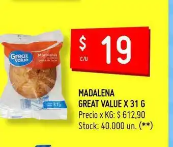 Walmart Madalena Great Value x 31g oferta