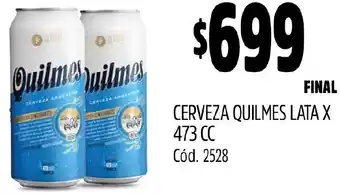 Supermercados Yaguar CERVEZA QUILMES LATA X 473CC oferta