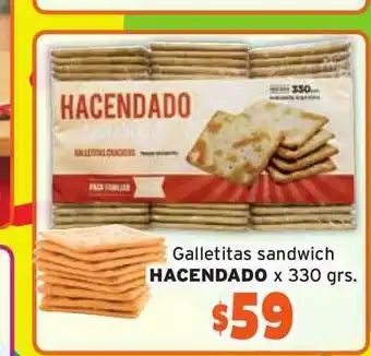 Unico Supermercados Galletitas Sandwich Hacendado x 330grs oferta