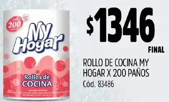 Supermercados Yaguar ROLLO DE COCINA MY HOGAR X 200 PAÑOS oferta