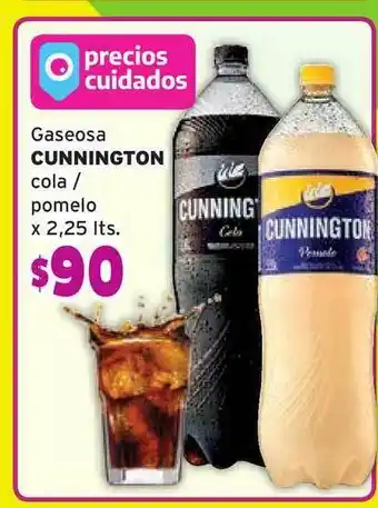 Unico Supermercados Gaseosa Cunnington Cola Pomelo x 2,25lts oferta