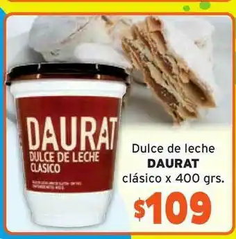 Unico Supermercados Dulce De Leche Daurat Clásico 400grs oferta