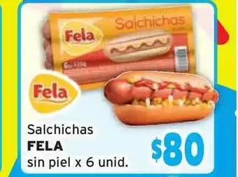 Unico Supermercados Salchichas Fela oferta