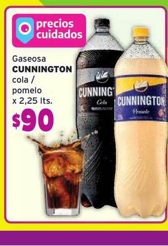 Unico Supermercados Gaseosa Cunnington Cola Pomelo x 2,25lts oferta