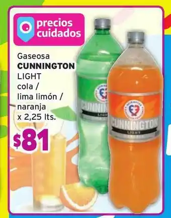 Unico Supermercados Gaseosa Cunnington Light x 2,25lts oferta