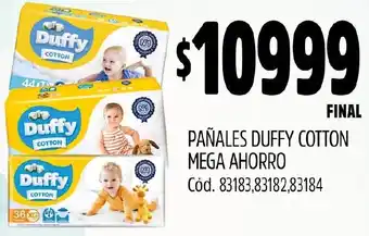 Supermercados Yaguar PAÑALES DUFFY COTTON MEGA AHORRO oferta