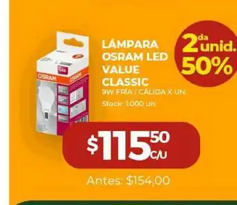 Super MAMI 2a Unid. 50% Lámpara Osram Led Value Classic oferta
