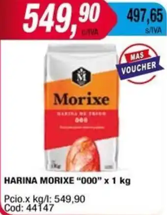 Maxiconsumo HARINA MORIXE "000" x 1kg oferta