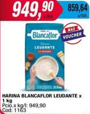 Maxiconsumo HARINA BLANCAFLOR LEUDANTE X 1kg oferta