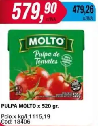 Maxiconsumo PULPA MOLTO x 520gr oferta