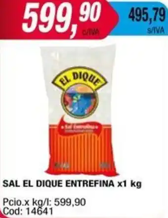 Maxiconsumo SAL EL DIQUE ENTREFINA x 1kg oferta