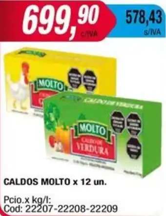 Maxiconsumo CALDOS MOLTO x 12un oferta