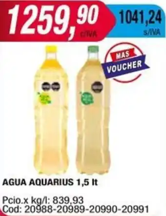 Maxiconsumo AGUA AQUARIUS 1,5It oferta