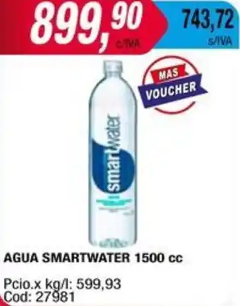 Maxiconsumo AGUA SMARTWATER 1500cc oferta