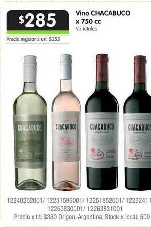 Jumbo Vino Chacabuco 750cc oferta