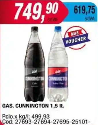 Maxiconsumo GAS. CUNNINGTON 1,5It oferta