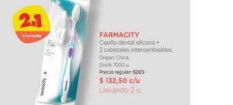 Farmacity Farmacity Cepillo Dental Silicona + 2 Cabezales Intercambiables oferta