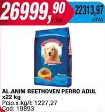 Maxiconsumo AL.ANIM BEETHOVEN PERRO ADUL x 22kg oferta