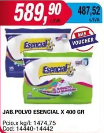 Maxiconsumo JAB.POLVO ESENCIAL X 400GR oferta