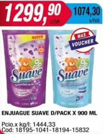 Maxiconsumo ENJUAGUE SUAVE D/PACK X 900ML oferta