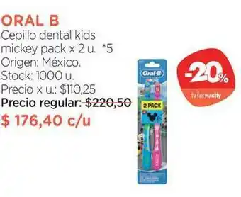 Farmacity Oral B Cepillo Dental Kids Mickey Pack oferta