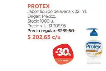 Protex Jabón Líquido De Avena x 221ml