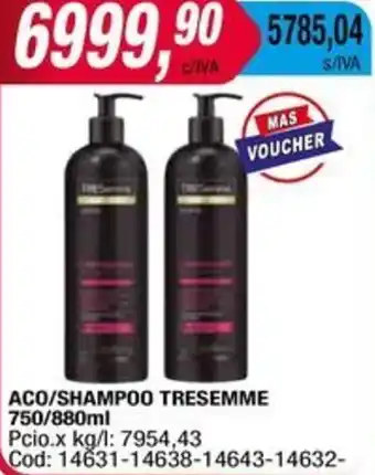 Maxiconsumo ACO/SHAMPOO TRESEMME 750/880ml oferta