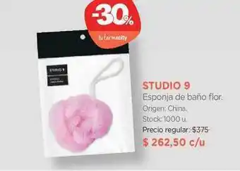 Farmacity Studio 9 Esponja De Baño Flor oferta