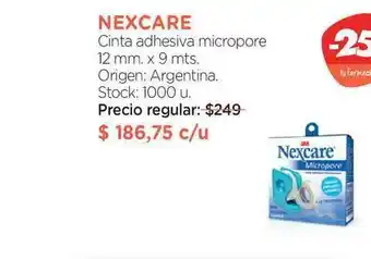 Farmacity Nexcare Cinta Adhesiva Micropore 12mm x 9mts oferta