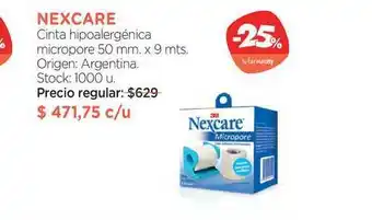 Farmacity Nexcare Cinta Hipoalergénica Micropore 50 Mm oferta