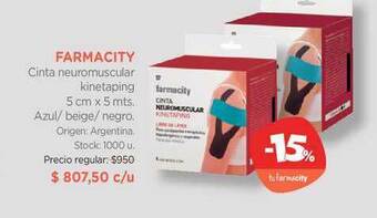 Farmacity Farmacity Cinta Neuromuscular Kinetaping oferta