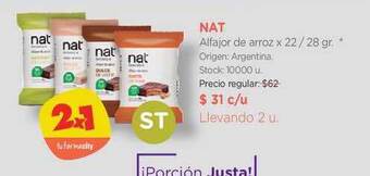 Farmacity Nat Alfajor De Arroz oferta