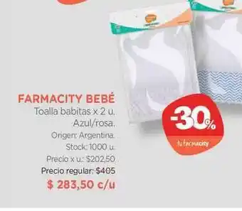 Farmacity Farmacity Bebé Toalla Babitas x 2u oferta