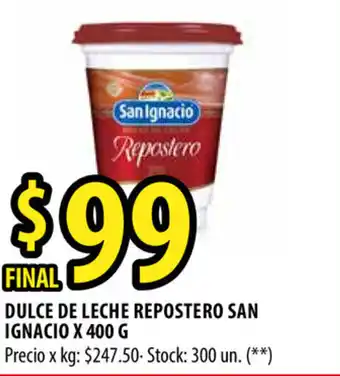 Punto Mayorista San Ignacio Dulce de Leche Repostero x 400g oferta