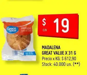 Changomas Madalena Great Value x 31g oferta