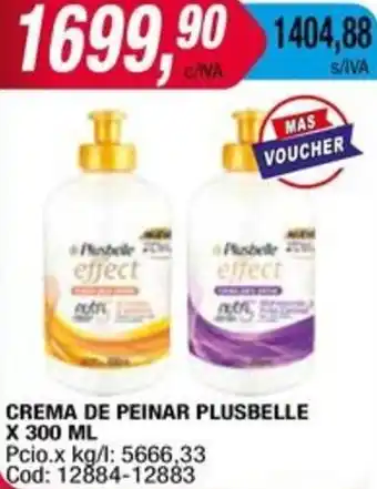 Maxiconsumo CREMA DE PEINAR PLUSBELLE X 300ML oferta
