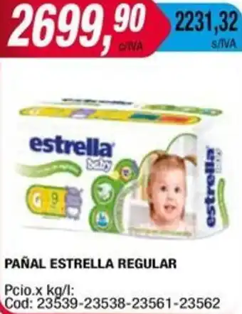 Maxiconsumo PAÑAL ESTRELLA REGULAR oferta