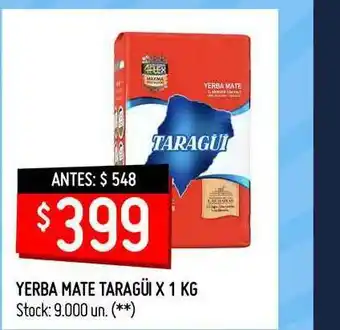Changomas Yerba Mate Taragüi x 1 kg oferta