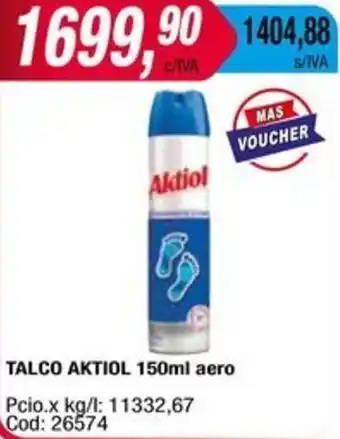 Maxiconsumo TALCO AKTIOL 150ml aero oferta